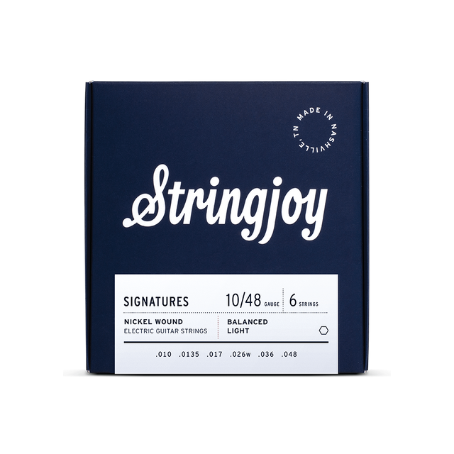 Stringjoy Signatures | Balanced Light Gauge (10-48) Nickel Wound Electric Guitar Strings