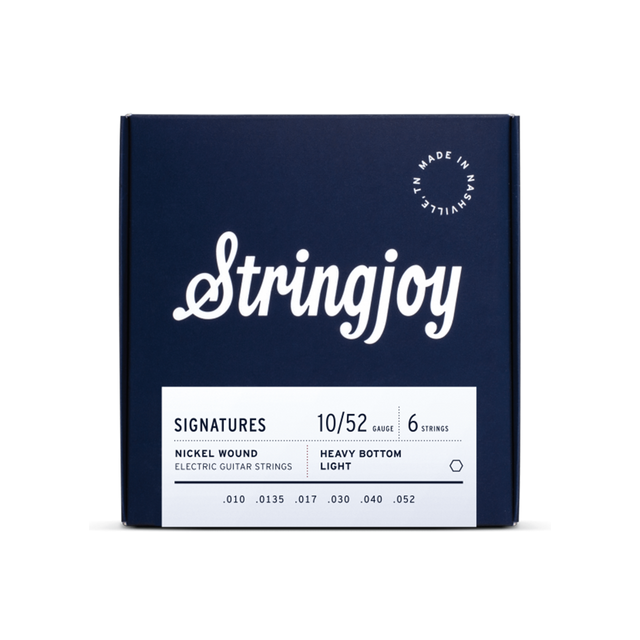 Stringjoy Signatures | Heavy Bottom Light Gauge (10-52) Nickel Wound Electric Guitar Strings