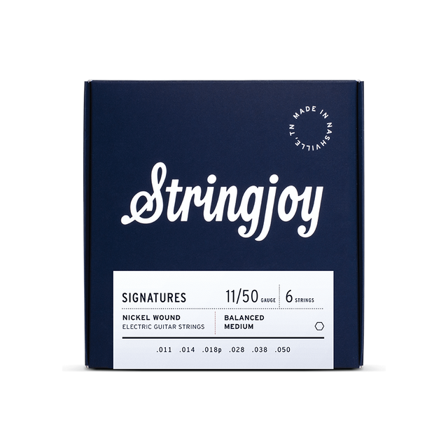 Stringjoy Signatures | Balanced Medium Gauge (11-50) Nickel Wound Electric Guitar Strings